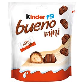 KINDER BUENO MINIWAFFEL IN MILCHSCHOKOLADE, GEFÜLLT MIT MILCH-NUSSFÜLLUNG 108 G