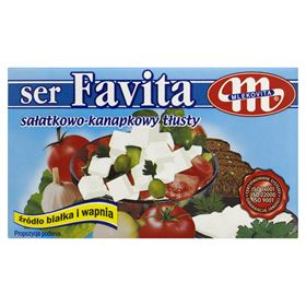 MLEKOVITA FAVITA SCHWERER SALAT UND SANDWICHKÄSE 18 % 270 G 6 STÜCK