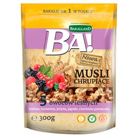 BAKALLAND BA! KNUSPRIGES MÜSLI 5 WALDFRÜCHTE 300 G