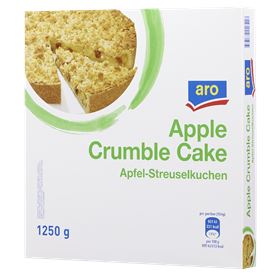 ARO-APFELKUCHEN MIT STRÜCSELN, gefroren, 1,25 kg