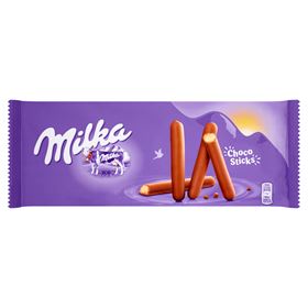 MILKA CHOCO STICKS COOKIES ÜBERZOGEN MIT MILCHSCHOKOLADE AUS ALPENMILCH 112 G