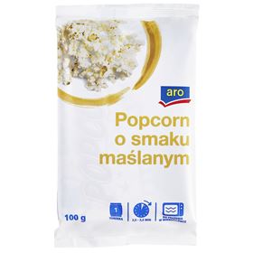 ARO-POPCORN MIT BUTTERGESCHMACK ZUM RÖSTEN IN DER MIKROWELLE 100 G 18 STÜCK