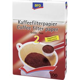 ARO Kaffeepapierfilter, Größe 2, 100 Stück, 3 Packungen