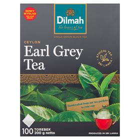 DILMAH EARL GREY KLASSISCHER SCHWARZER TEE MIT BERGAMOTTEGESCHMACK 200 G (100 BEUTEL)