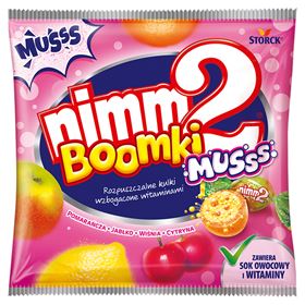 NIMM2 BOOMKI MUSSS LÖSLICHE FRUCHTSÜßIGKEITEN, ANGEREICHERT MIT VITAMINEN 90 G