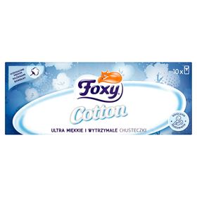 FOXY COTTON ULTRA WEICHE UND LANGLEBIGE 4-LAGIGE TÜCHER, 10 PACKUNGEN