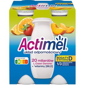 ACTIMEL FERMENTIERTE MILCH MULTI FRUCHTGESCHMACK 400 G (4 X 100 G) 6 STÜCK