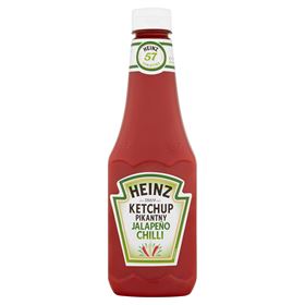 HEINZ KETCHUP SPICY JALAPENO CHILLI 570 G 12 STÜCK