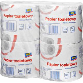 ARO 2-LAGIGES RECYCELTES TOILETTENPAPIER 4 ROLLEN 8 STK