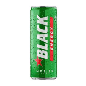 BLACK ENERGY MOJITO CARBON ENERGY DRINK 250 ML 4 STÜCK