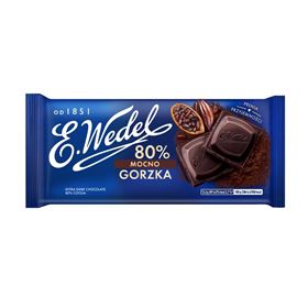 E.WEDEL BITTERSCHOKOLADE 80% 80 G