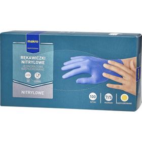 METRO PROFESSIONAL HANDSCHUHE 100 STÜCK NITRIL S BLAU