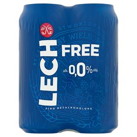 LECH FREE LAGER ALKOHOLFREIES BIER 500 ML 4 DOSEN