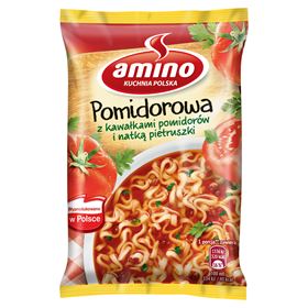 AMINO INSTANT TOMATENSUPPE MIT TOMATENSTÜCKEN UND PETERSILIE 61 G