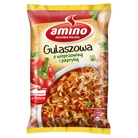 AMINO Instant-Eintopfsuppe mit Schweinefleisch und Paprika, 59 g