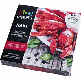 MYFOOD RAW FROZEN Ganze Flusskrebse GRÖSSE 30-40 1 KG