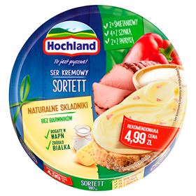 HOCHLAND FRISCHKÄSE IN SORTETT DREIECKEN 180 G