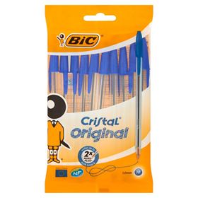 BIC CRISTAL ORIGINAL STIFT BLAU 10 STK