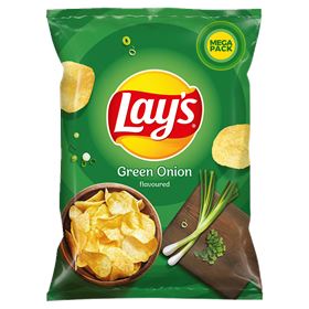 LAY'S GRÜNE ZWIEBEL-KARTOFFELCHIPS 215 G 14 STÜCK