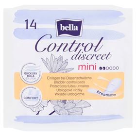 BELLA CONTROL DISCREET MINI UROLOGISCHE PADS 14 ST