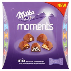 MILKA MOMENTS MISCHUNG AUS SCHOKOLADEN 97 G 16 STÜCK