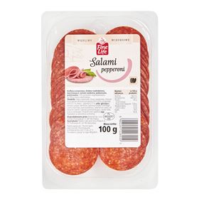 FINE LIFE SALAMI PEPPERONI SCHEIBEN 100G