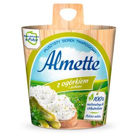 ALMETTE FLAUSCHIGER HÜTTENKÄSE MIT GURKE UND KRÄUTER 150 G