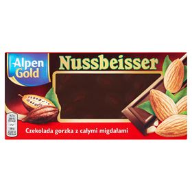 BITTERSCHOKOLADE MIT GANZEN MANDELN 100 G