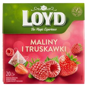 Loyd-Fruchttee mit Himbeer- und Erdbeergeschmack, 40 g (20 Pyramiden x 2 g)