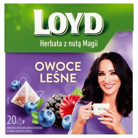 LOYD FRUIT TEE AROMATISIERTER WALDFRUCHTGESCHMACK PYRAMIDE 20 BEUTEL 10 STÜCK