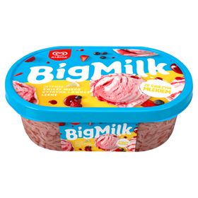 BIG MILK EIS MIT ZITRONENGESCHMACK UND WALDFRÜCHTEN 1 L