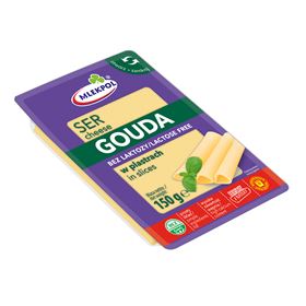 MLEKPOL GELBER GOUDA-KÄSE LAKTOSEFREIE SCHEIBEN 150 G