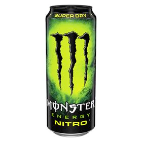 MONSTER ENERGY NITRO SUPER DRY CARBON ENERGY DRINK 500ML 12 STK