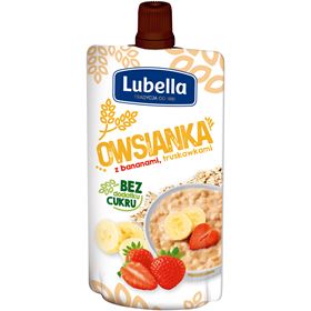 LUBELLA Haferflocken mit Bananen und Erdbeeren 100G 12 Stück