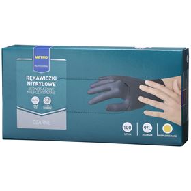 METRO PROFESSIONAL HANDSCHUHE 100 STÜCK NITRIL L SCHWARZ