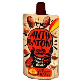 ŁOWICZ ANTI BATON MOUSSE DATTELN HASELNÜSSE & MANGO 120 G 12 STÜCK