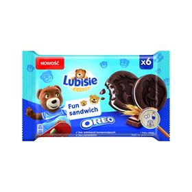 LUBISIE FUN SANDWICH OREO COOKIES MIT KAKAO-COOKIES-STÜCKEN 180 G