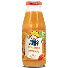 BOBO FRUT FRUCHT NEKTAR APFEL MANGO PFIRSICH 300 ML 12 STK