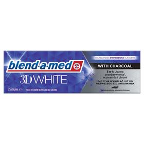 BLEND-A-MED 3D Zahnpasta mit weißer Holzkohle, 75 ml