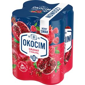 OKOCIM ALKOHOLFREIES BIER 0% GRANATAPFEL MIT HIMBEERE 500 ML 4 STÜCK