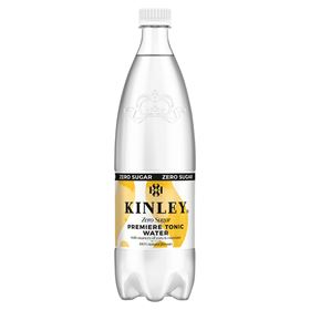 KINLEY PREMIERE TONIC WATER ZERO SUGAR CARBON DRINK 1 L 12 STK