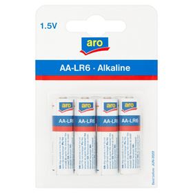 ARO ALKALINE AA-LR6 1,5 V ALKALINE BATTERIE 4 STÜCK