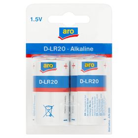 ARO ALKALINE D-LR20 1,5V ALKALINE BATTERIE 2 STK