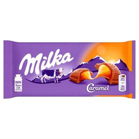 MILKA MILCHSCHOKOLADE MIT KARAMELLFÜLLUNG 100 G