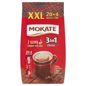 MOKATE CAFFETTERIA 3IN1 KLASSISCHES PULVERKAFFEEGETRÄNK 432 G (24 X 18 G)