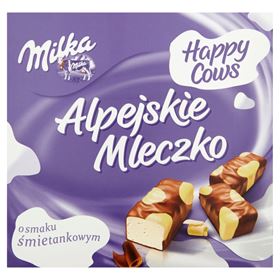 MILKA ALPINE MILCHCREME AROMATISIERTE MILCH GLÜCKLICHE KÜHE 330 G