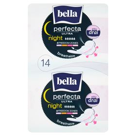 BELLA PERFECTA ULTRA NIGHT SILKY DRAI Damenbinden 14 STK