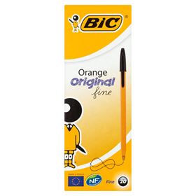 BIC ORANGE ORIGINAL FEINSTIFT SCHWARZ 20 STÜCK