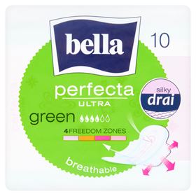 BELLA PERFECTA ULTRA GREEN Damenbinden 10 STK