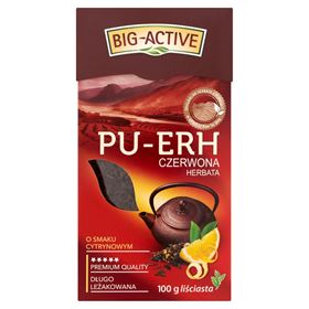 BIG-ACTIVE PU-ERH ROTER TEE BLATT MIT ZITRONENGESCHMACK 100 G